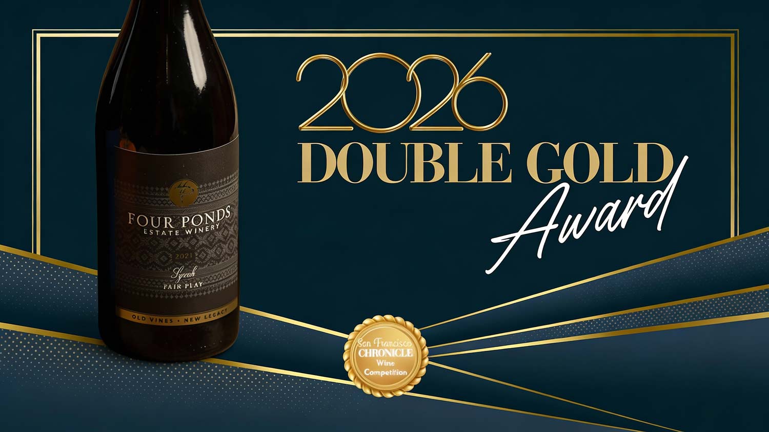 Bottle and award